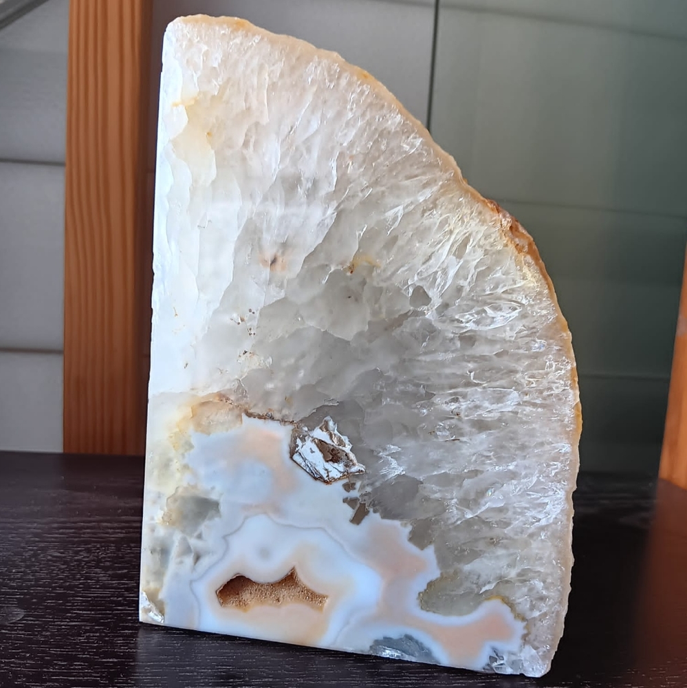 Large Quartz Geode Book End